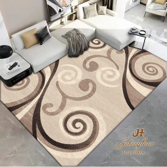Covor pentru living cu Design Spiralat