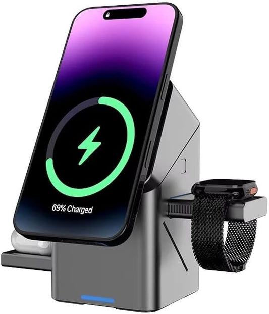 Statie de Incarcare Wireless 3 in 1